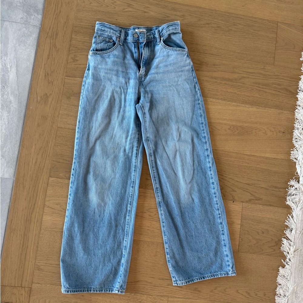 Levi's Light Blue Women's Jeans cinch waist baggy